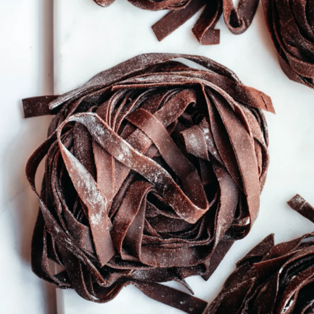 Receita macarrão talharim de chocolate